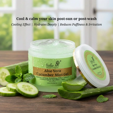 Aloe vera geel kurgi ja mündiga 100g