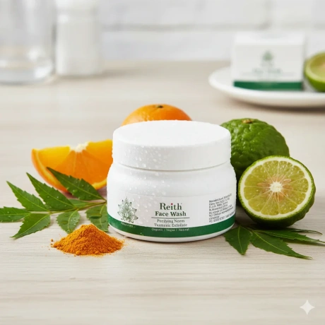 Reith Face Wash with Purifying Neem & Turmeric Exfoliate